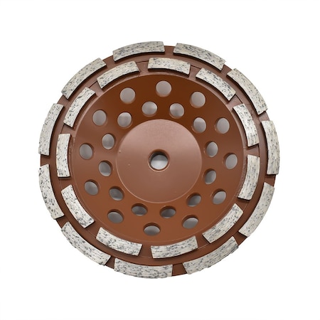 Specialty Diamond 7in Grinding Cup Wheel Steel Body with 5/8in-11 Threads 7SDRCW